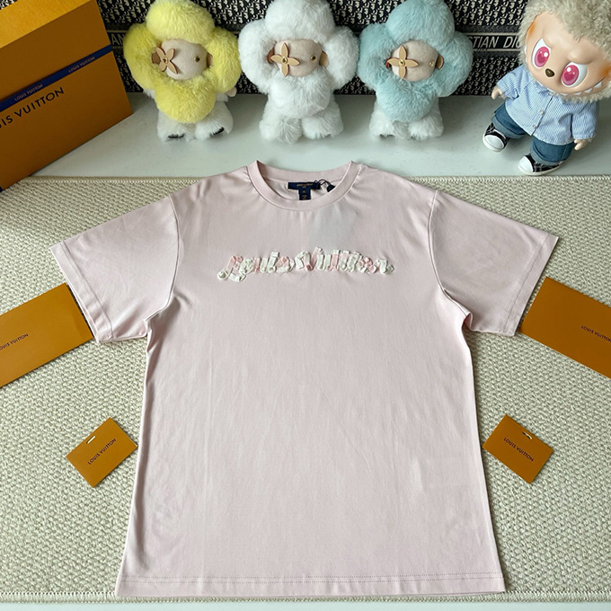 lv louis vuitton gradient logo t-shirt